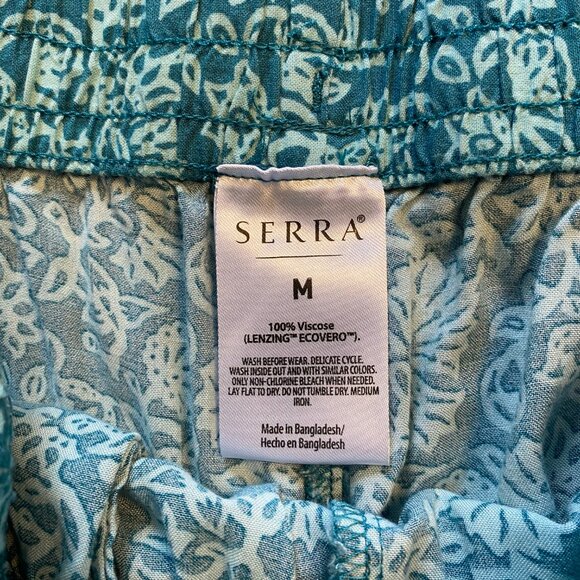 Serra Blue Drawstring Relaxed Lounge Pants Size Medium - Picture 3 of 7